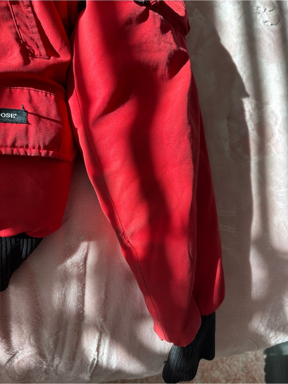 Canada Goose Red Jacket with Branded Pocket - Picture 4 of 7